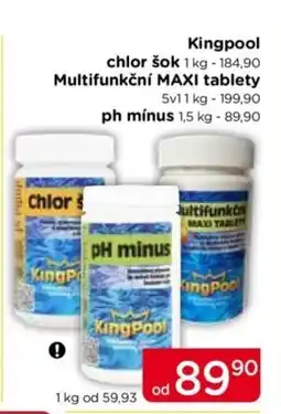 TOP drogerie Kingpool chlor šok nabídka