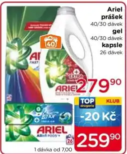 TOP drogerie ARIEL prášek nabídka