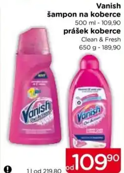 TOP drogerie VANISH šampon na koberce nabídka