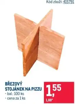Makro Březový stojánek na pizzu nabídka