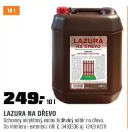 OBI LAZURA na drevo nabídka