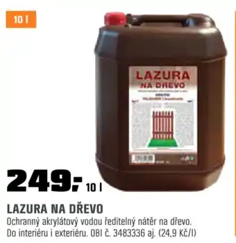 OBI LAZURA na drevo nabídka