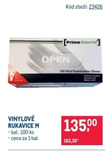 Makro Vinylové rukavice M nabídka