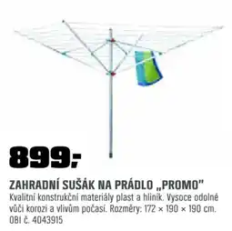 OBI Zahradní sušák na prádlo „promo” nabídka