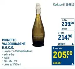 Makro MIONETTO VALDOBBIADENE D. O. C. G. nabídka