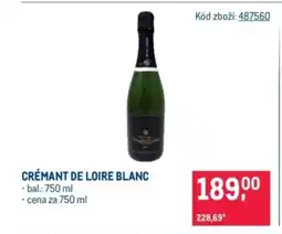 Makro Crémant de loire blanc nabídka