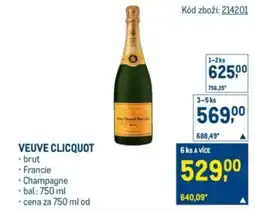 Makro Veuve clicquot nabídka