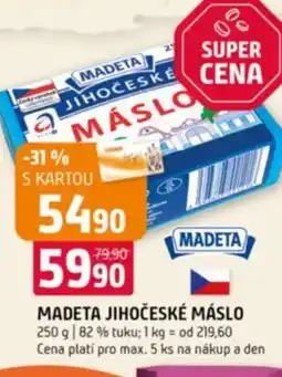Terno Madeta jihočeské máslo nabídka