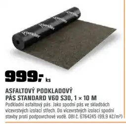 OBI Asfaltový podkladový pás standard v60 s30, 1 × 10 m nabídka