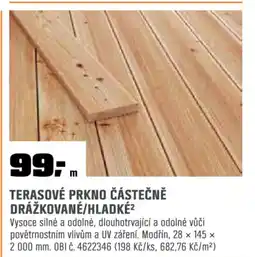 OBI Terasové prkno částečně drážkované/hladké² nabídka