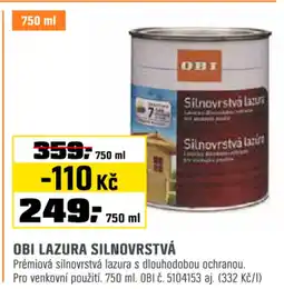 OBI OBI lazura silnovrstvá nabídka
