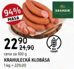 Terno Krahulecká klobása nabídka
