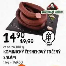 Terno Kominický česnekový točený salám nabídka
