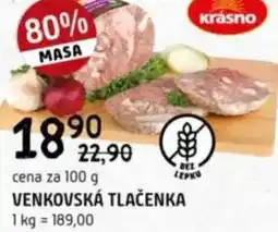 Terno Venkovská tlačenka nabídka