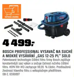 OBI BOSCH professional vysavač na suché a mokré vysávání „gas 12-25 pl" solo nabídka