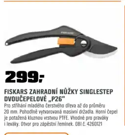 OBI FISKARS zahradní nůžky singlestep dvoučepelové „p26" nabídka