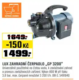 OBI LUX zahradní čerpadlo „,gp 3200" nabídka