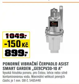 OBI Ponorné vibrační čerpadlo asist smart garden „ge9cpv30-10 a" nabídka