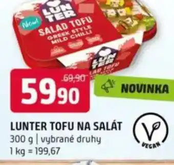 Terno Lunter tofu na salát nabídka