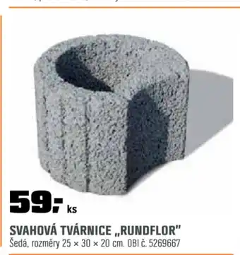 OBI Svahová tvárnice „rundflor" nabídka
