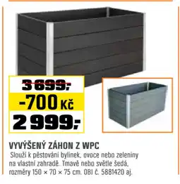 OBI Vyvýšený záhon z wpc nabídka