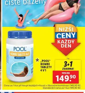 Lidl Pool kombi tablety 4v1 nabídka