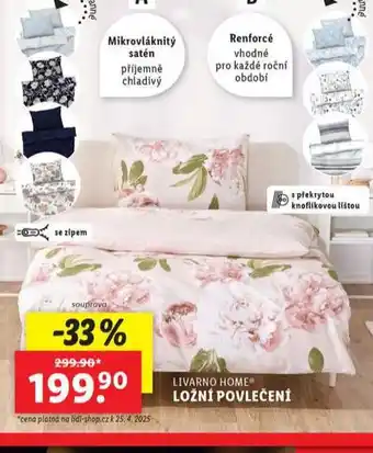 Lidl Ložní povlečení nabídka