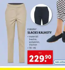 Lidl Slacks kalhoty nabídka