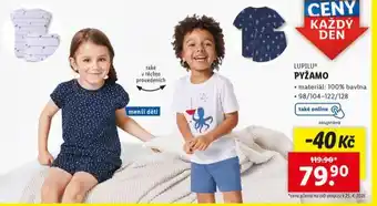 Lidl Pyžamo nabídka