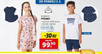 Lidl Pyžamo nabídka