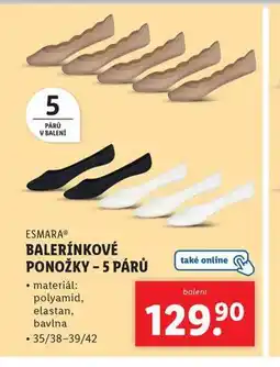 Lidl Balerínkové ponožky nabídka