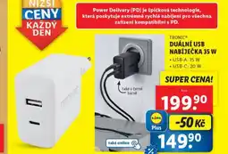 Lidl Duální usb nabíječka 35 w nabídka