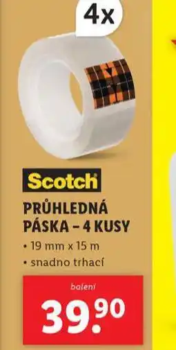Lidl Průhledná páska nabídka