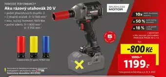 Lidl Aku rázový utahovák 20 v nabídka