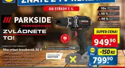 Lidl Aku vrtací šroubovák 20 v nabídka