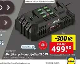 Lidl Dvojitá rychlonabíječka 220 w nabídka