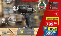 Lidl Aku horkovzdušná pistole 20 v nabídka