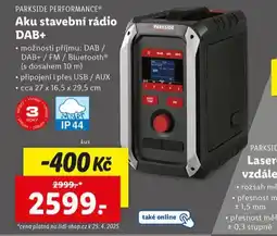 Lidl Aku stavební rádio dab+ nabídka