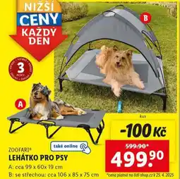 Lidl Lehátko pro psy nabídka