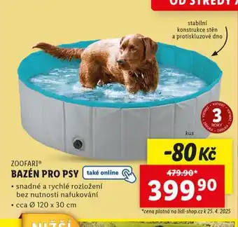 Lidl Bazén pro psy nabídka