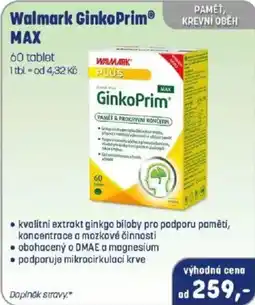 PharmaPoint Walmark GinkoPrim MAX nabídka