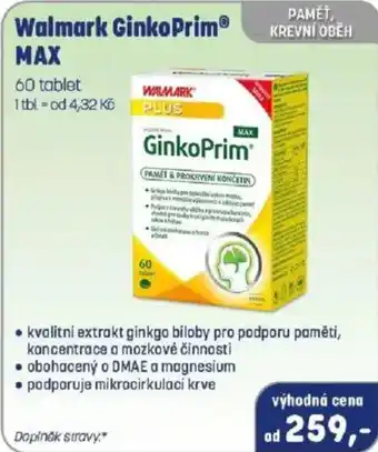 PharmaPoint Walmark GinkoPrim MAX nabídka