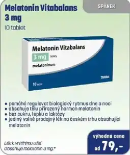 PharmaPoint Melatonin Vitabalans nabídka