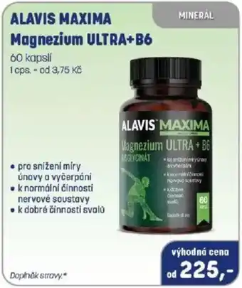 PharmaPoint ALAVIS maxima magnezium ultra+b6 nabídka