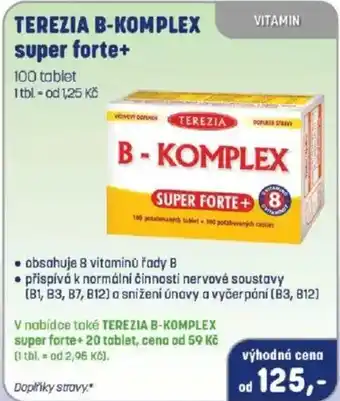 PharmaPoint TEREZIA b-komplex super forte+ nabídka