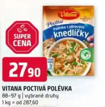 Terno VITANA Poctivá polévka nabídka