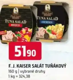 Terno F. J. KAISER Salát tuňákový nabídka