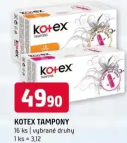 Terno KOTEX Tampony nabídka