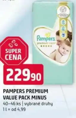 Terno PAMPERS Premium value pack minus nabídka