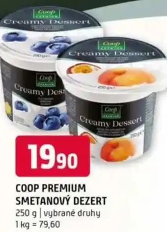 Terno COOP Premium smetanový dezert nabídka